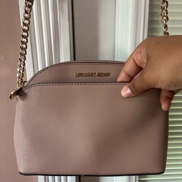 NWOT Michael Kors Jet Set Travel Emmy Saffino Blush Pink Dome Crossbody - Picture 4 of 7